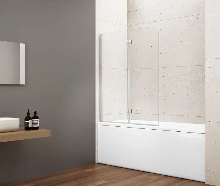 Gelco Loro - Badewannenfaltwand 90 x 150 cm, Klarglas/Chrom GN1190