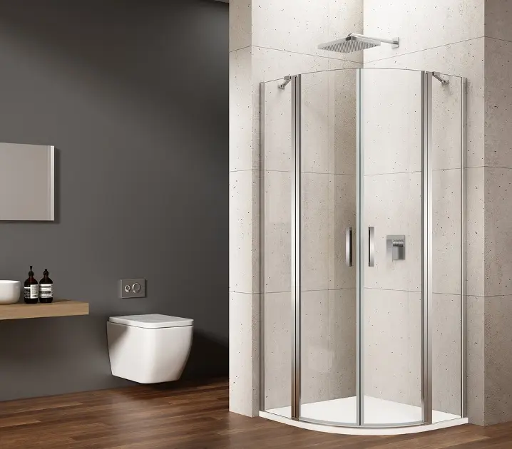 E-shop Gelco Loro - Sprchový kút štvrťkruhový 90x90 cm, číre sklo/chróm GN5590