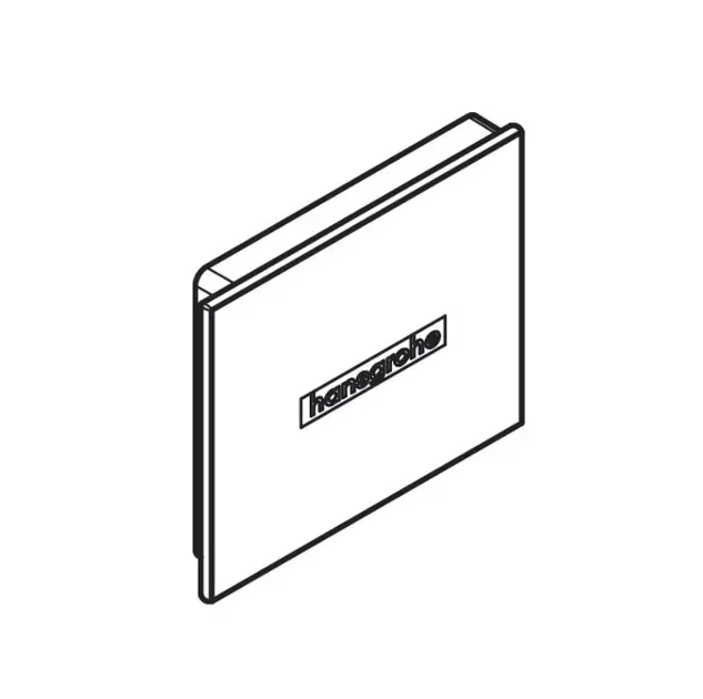 Hansgrohe - Cache avec logo pour robinets Rain Select, chromé 93501000
