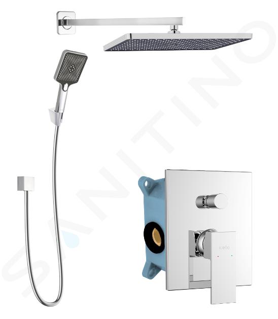 kielle Arkas I - Shower set with concealed mixer, for 2 devices, with fittings and concealed body, chrome 20611SP20