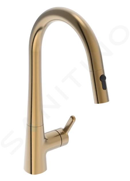 Hansa Designo - Miscelatore da lavello con doccetta estraibile, color bronzo spazzolato 5136228381