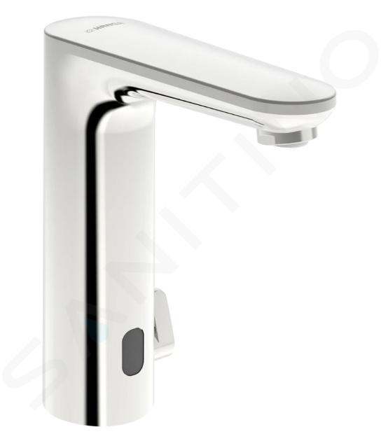 Hansa Electra - Grifo termostático electrónico de lavabo, alimentación por pilas, Bluetooth, cromo 93602219