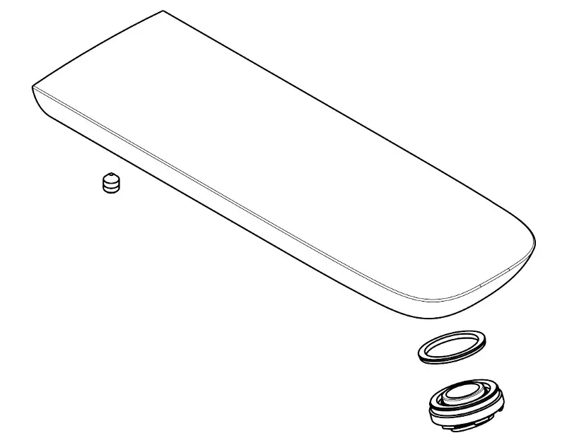 Hansgrohe - Tub de scurgere, alb/crom 95774400