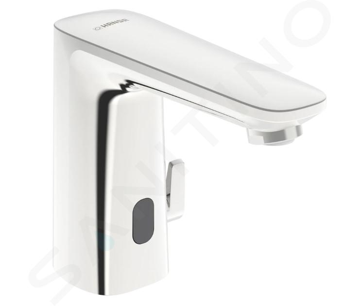 Hansa Electra - Mitigeur thermostatique électronique de lavabo, alimentation secteur, Bluetooth, chrome 92102009