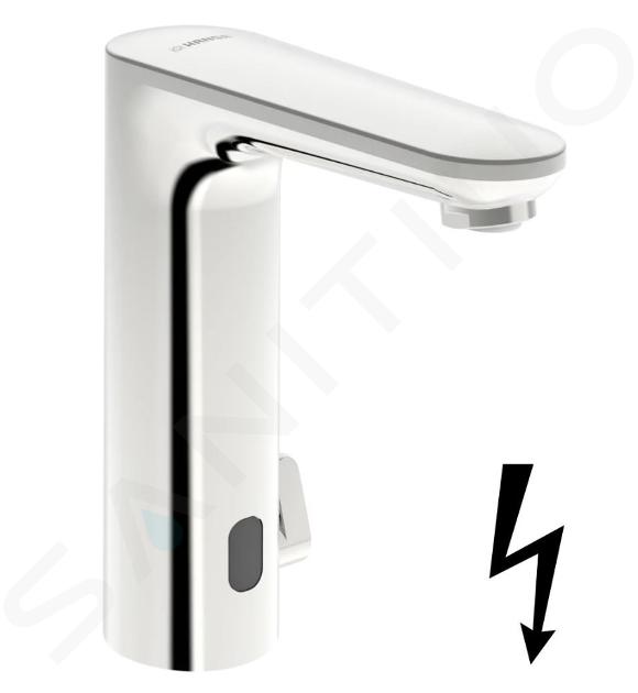 Hansa Electra - Grifo termostático electrónico de lavabo, alimentación de red, Bluetooth, cromo 93631129