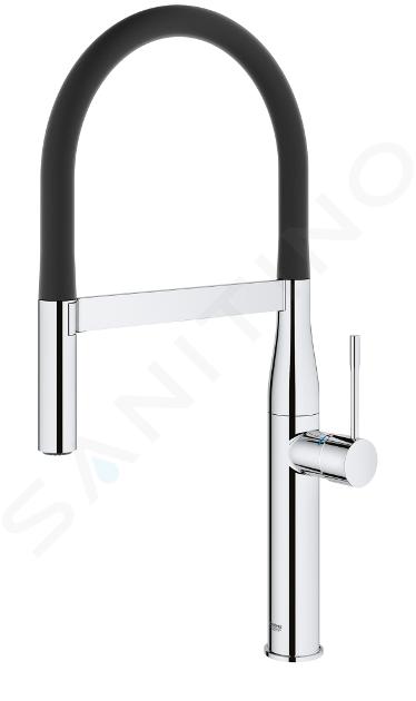 Grohe Essence - Miscelatore monocomando per lavello, braccio flessibile,  cromato 30294000