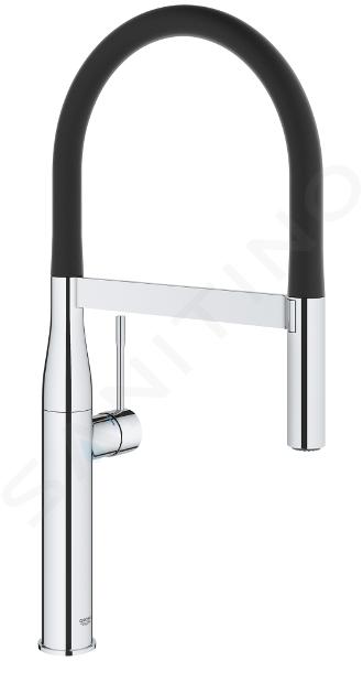 Grohe Essence - Baterie chiuvetă cu braț flexibil și comutator, crom 30294000