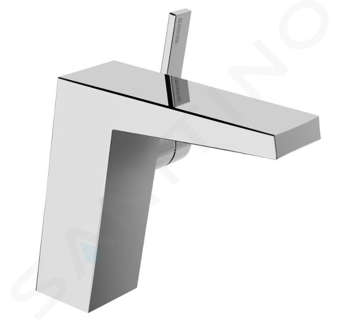 Hansa Loft - Grifo monomando de lavabo con juego de desagüe, cromo 57552203