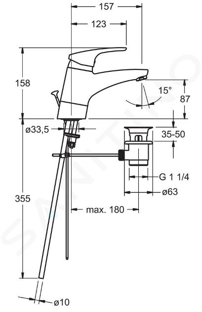 Flexible Robinet Hansa HANSAMIX pour mitigeur d'évier 59912720