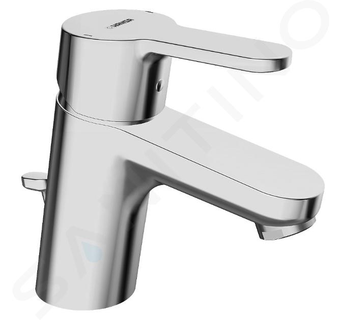 Hansa Primo - Miscelatore monocomando per lavabo con sistema di scarico, cromato 49402203