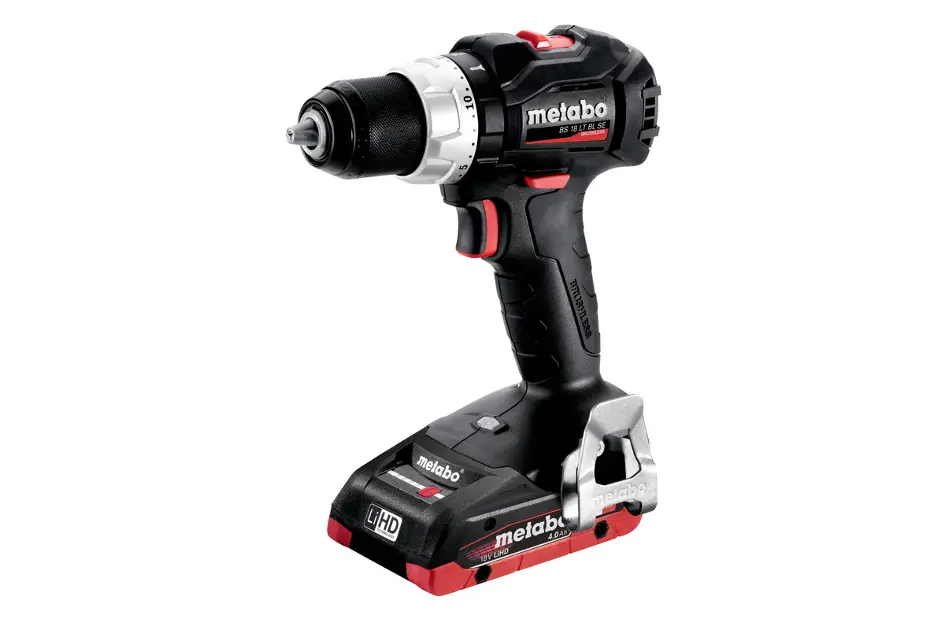 Metabo Unelte - Mașină de înșurubat și de găurit pe acumulator de 18V, 2x baterie 4,0 Ah Li-HD, încărcător 602367800