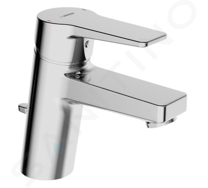 Hansa Twist - Miscelatore monocomando per lavabo con sistema di scarico, cromato 09092283