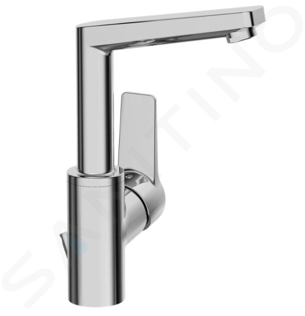 Hansa Twist - Miscelatore monocomando per lavabo con sistema di scarico, cromato 09542203