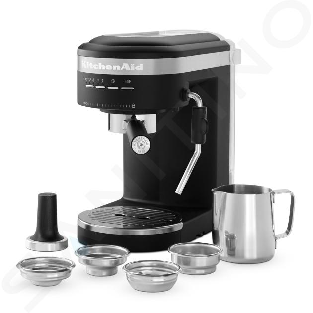 KitchenAid - Machine à café à levier, noir mat 5KES6403EBM