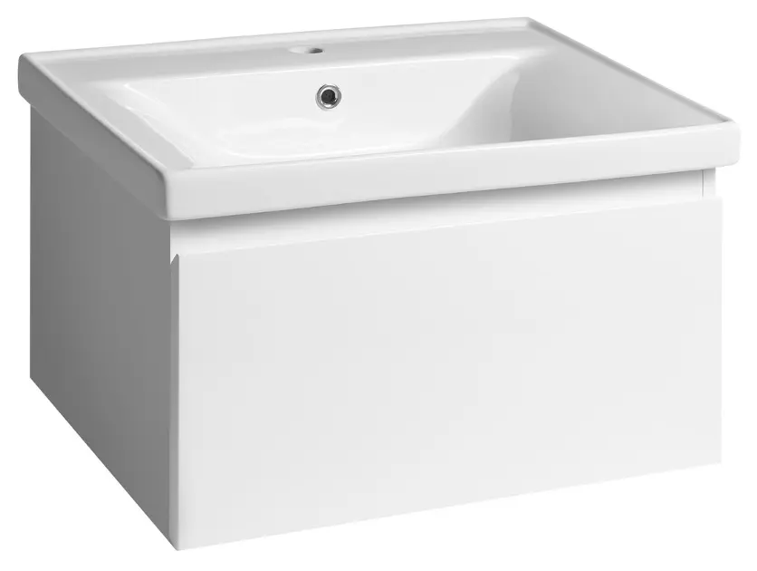 Aqualine Altair - Mueble de lavabo 35x62x45 cm, 1 cajón, blanco AI267