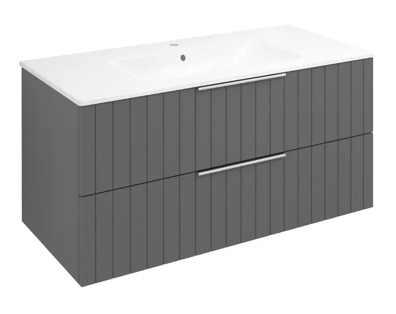 Levně Sapho Cirasa - Umyvadlová skříňka Strip 100x52x46 cm, 2x zásuvka, carina CR100-4141S