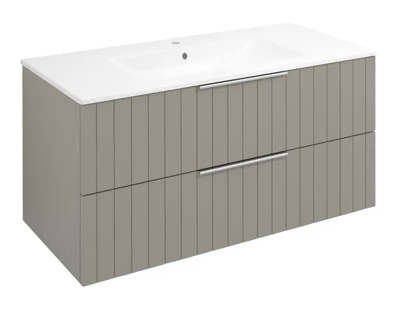 Levně Sapho Cirasa - Umyvadlová skříňka Strip 100x52x46 cm, 2x zásuvka, agila CR100-4343S