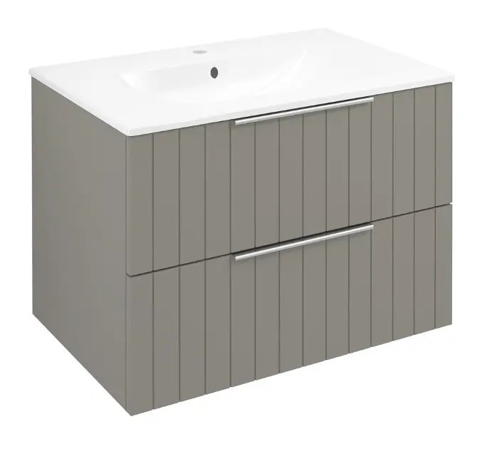 Levně Sapho Cirasa - Umyvadlová skříňka Strip 70x52x46 cm, 2x zásuvka, agila CR701-4343S