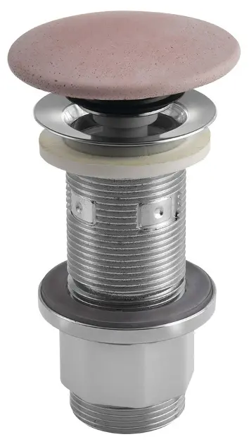 Levně Sapho - Umyvadlová výpusť, ClickClack, matná růžová FG921