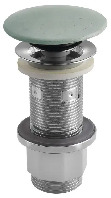 Levně Sapho - Umyvadlová výpusť, ClickClack, matná zelená FG923