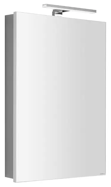 Sapho Greta - Огледален шкаф с LED осветление 50x70x14 см, 1 врата, панти отдясно, матово бяло GR050-0031
