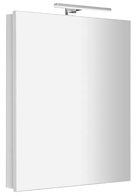 Sapho Greta - Огледален шкаф с LED осветление 60x70x14 см, 1 врата, панти отдясно, матово бяло GR060-0031