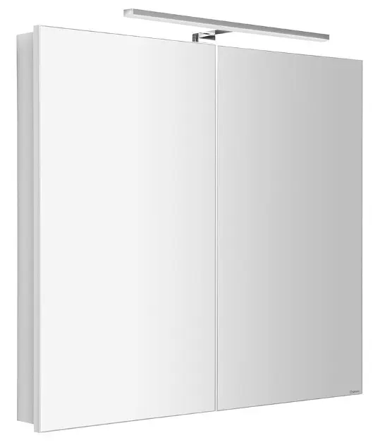 Sapho Greta - Огледален шкаф с LED осветление 81x70x14 см, 2 врати, матово бяло GR080-0031