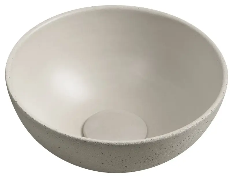 Sapho Small - Lavoar cu montare pe blat, diametru 26 cm, fără preaplin, nisip MR26014