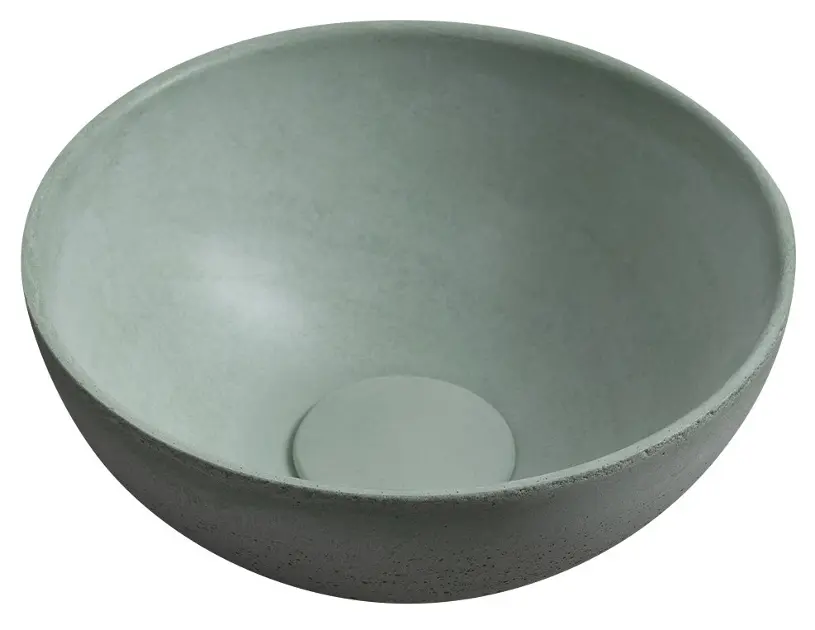 E-shop Sapho Small - Umývadlo na dosku Minor, priemer 26 cm, bez prepadu, bez otvoru na batériu, matná zelená MR26023