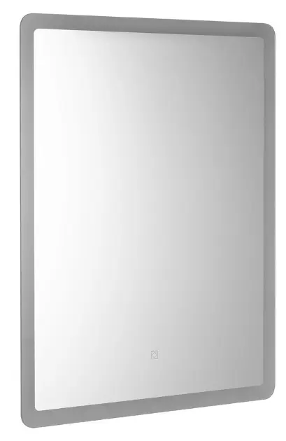 Aqualine - Spejl med LED-belysning, 80 x 60 cm, berøringsføler FA060