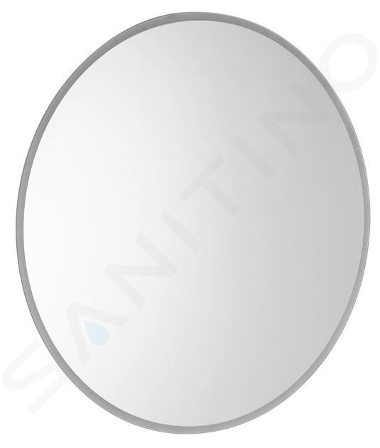 Aqualine - Miroir avec éclairage LED, diamètre 60 cm, touches tactiles UR060