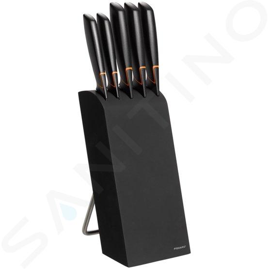 FISKARS Utensili da cucina - Ceppo di coltelli, 5 pezzi, nero 1003099