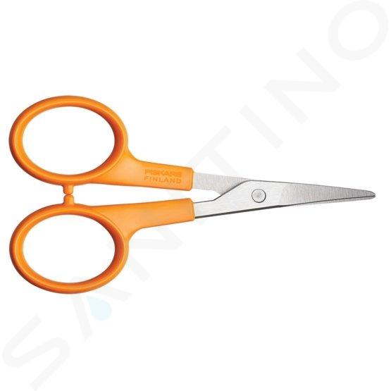 FISKARS - Schere mit gebogener Spitze, für Rechts- und Linkshänder, Länge 10 cm, orange 1005144