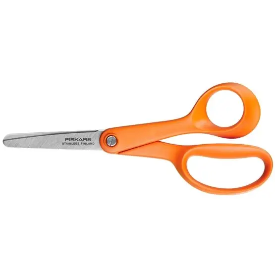FISKARS - Kinderschere, für Rechtshänder, Länge 13 cm, orange 1005166