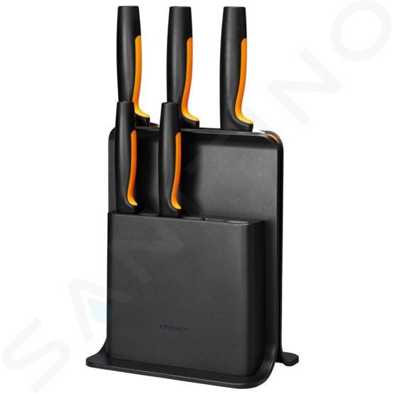 FISKARS Echipament de bucătărie - Bloc de cuțite, 5 bucăți, negru/plastic 1057554