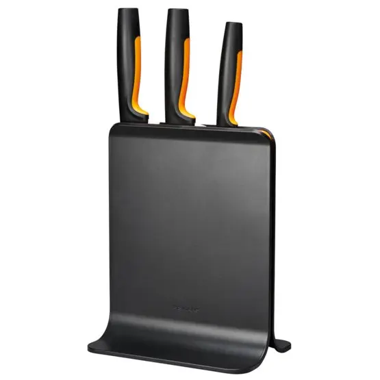 Levně FISKARS Kuchyňské vybavení - Blok s noži, 3 ks, černá/plast 1057555