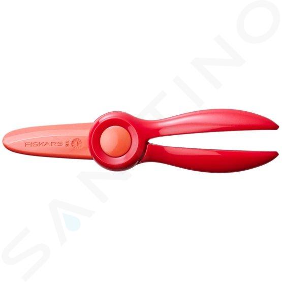 FISKARS - Kinderschere, für Rechts- und Linkshänder, Länge 16 cm, rot 1064065