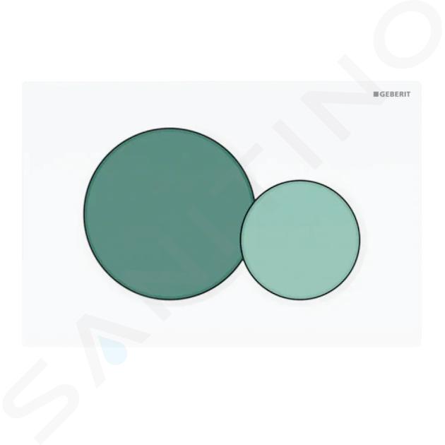 Geberit Sigma01 - plaque de déclenchement, vert/blanc 115.770.79.5