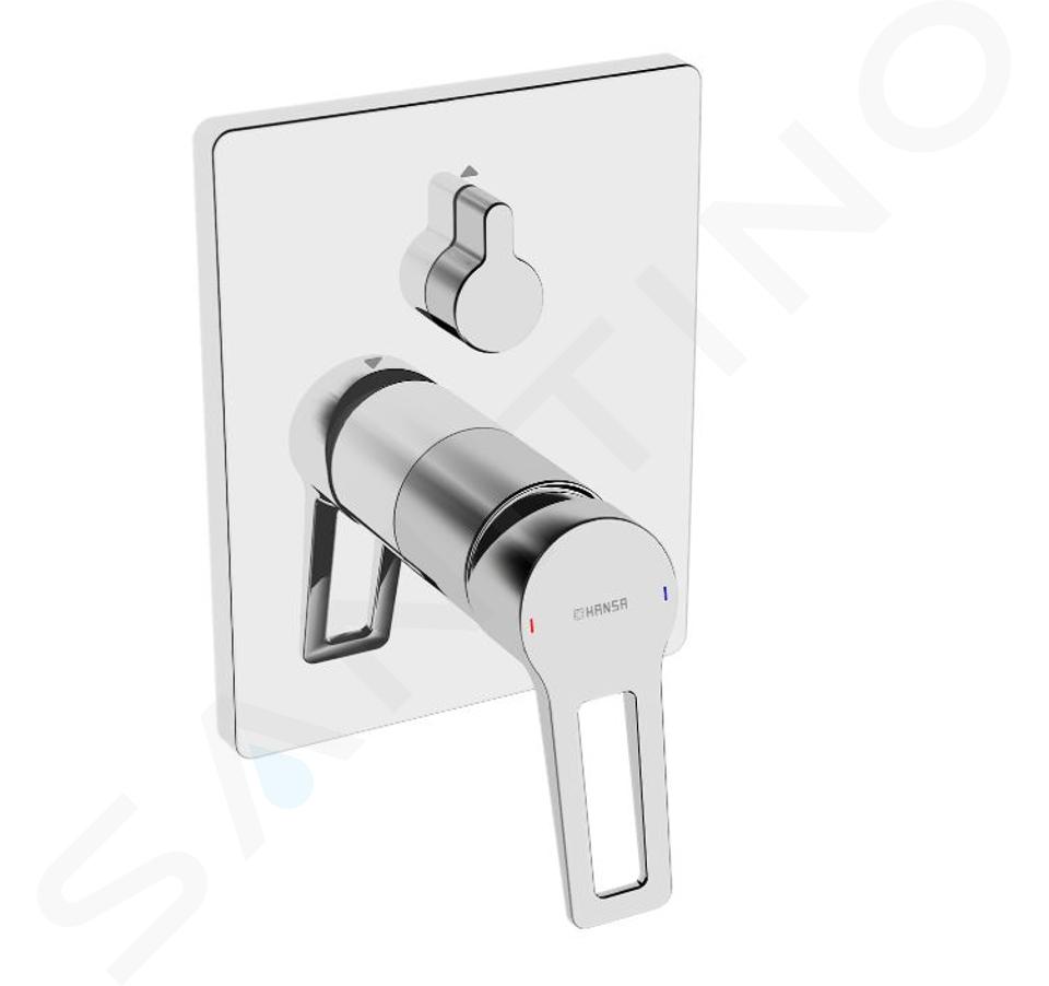 Hansa Twist - Miscelatore ad incasso per vasca da bagno, con deviatore a 2 utenze, cromato 89849085