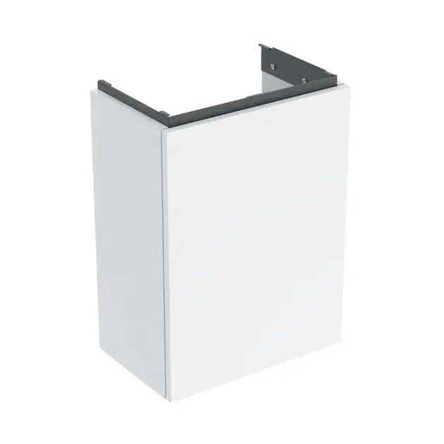 Geberit Acanto - Mosdószekrény, 54x39x25 cm, 1 ajtó, L/P zsanérok, fényes fehér 503.001.01.1