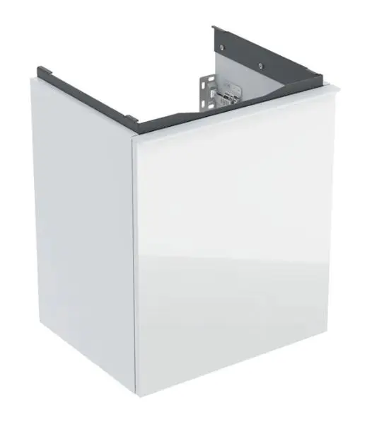 Geberit Acanto - Meuble pour lavabo, 45x42x38 cm, 1 tiroir, verre/blanc 503.002.01.2