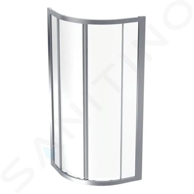 Geberit GEO - Douchehoek 80x80 cm, zilver/helder glas 560.111.00.2