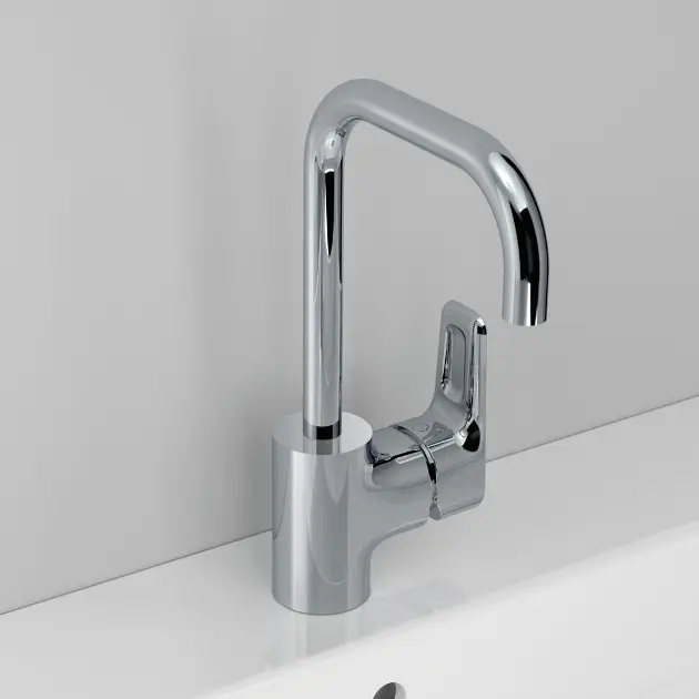 Ideal Standard Ceraplan Waschtischarmatur - Einhebel-Mischbatterie Mit Klick-Ablauf, Chrom, Modernes Design