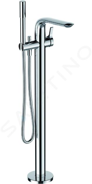 Ideal Standard Melange - Grifo de suelo para bañera, con accesorios, cromo A6120AA