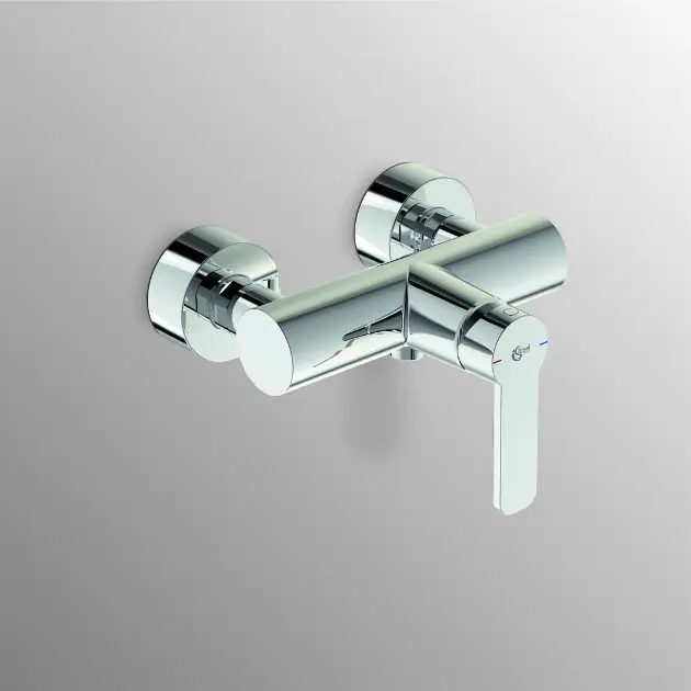 Miscelatore Doccia A Parete Candy, Incasso Con Piastra Metallo Ø116 Mm E Attacchi 1/2" G, Completo Di Parti Incasso, 1 Uscita