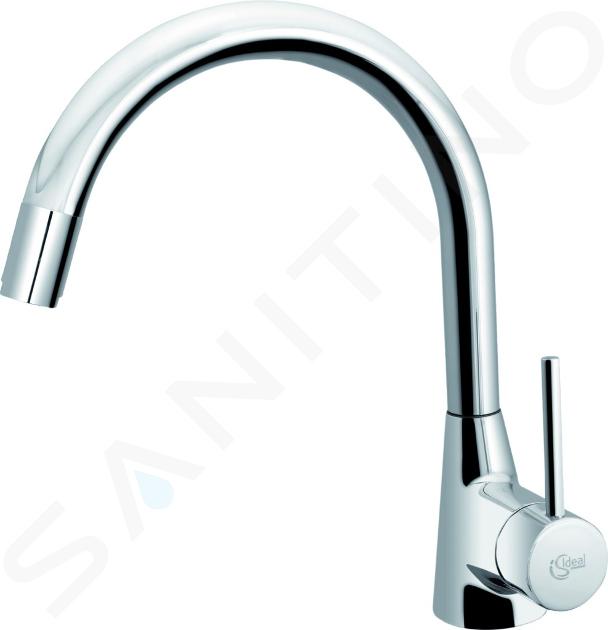 Ideal Standard Nora - Miscelatore monocomando per lavello con doccetta estraibile, cromato B9330AA