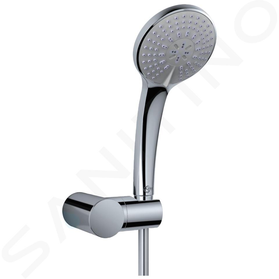 Ideal Standard Idealrain - Zuhanyfejkészlet 100 mm, 3 fúvókával, tartóval és tömlővel, krómozott B9452AA