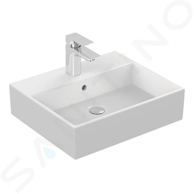 Ideal Standard Strada - Umywalka 50x42x15 cm z przelewem i otworem na baterię, z Ideal Plus, biała K0777MA