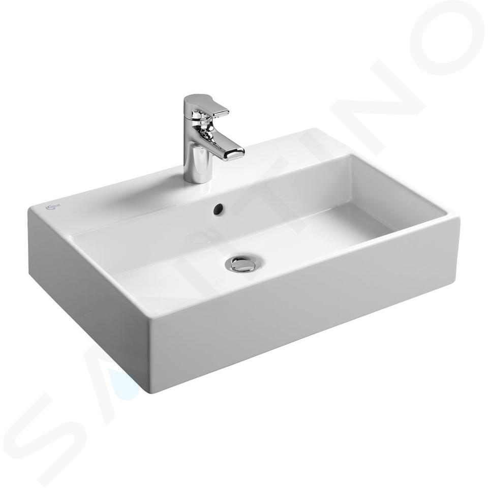 Ideal Standard Strada - Lavabo 600x420x145 mm, con rebosadero, orificio para grifería, blanco K077801