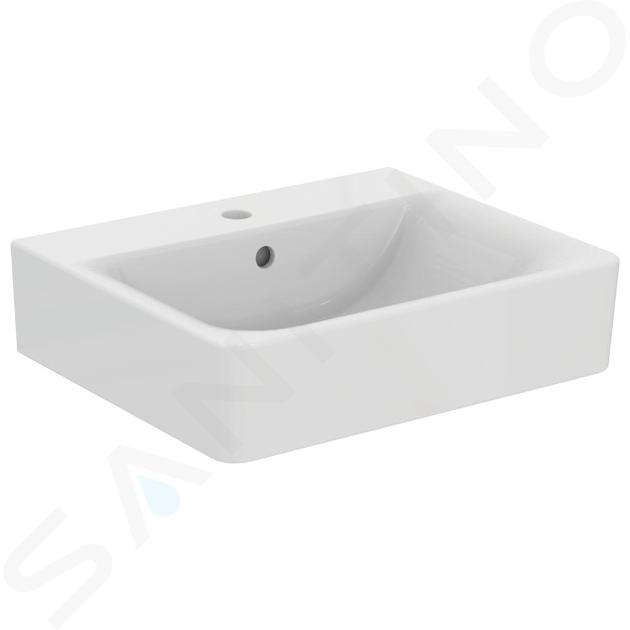 Ideal Standard Connect - Lavabo Cube , 550x460x175 mm, un trou pour mitigeur, blanc E713901